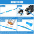200PCS Heat Shrink Butt Connectors Blue 16-14 AWG, Marine Grade Tinned Red Copper Crimp Splice Terminals Insulated Waterproof Electrical Wire Conn...