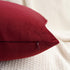 HWY 50 Burgundy Red Velvet Throw Pillow Covers 20x20 Inch, Pack of 2 Soft Cozy Solid Decorative Luxury Cushion Cases for Couch Sofa Bed Living Roo...