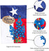 Evergreen Flag Texas Blue Bonnets Garden Applique Flag | Welcome Texas State Garden Flag for Outside 12x18 Double Sided | Small House Flag for Law...
