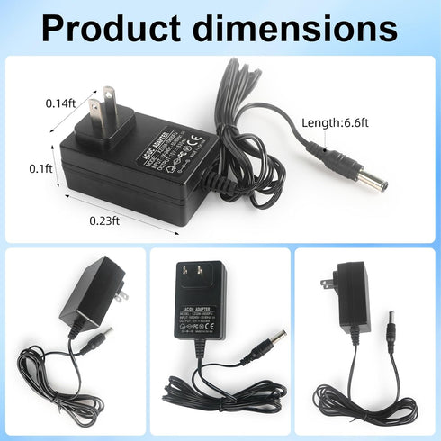 10V Charger for Bissell 2837 2842 2846 2877 Pet Stain Removal Vacuum Cleaner Powerbrush Plus Portable Carpet Cleaner 1624554 Handheld Portable Vac...