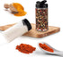RoyalHouse 6 Pack 16 Oz Plastic Spice Jars with Black Cap, Clear and Safe Plastic Bottle Containers with Shaker Lids for Storing Spice, Herbs and ...