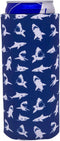 Shark Pattern Slim Can Coolie...