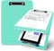 Clipboard with Storage - High Capacity Plastic Clipboard Nursing Storage Clipboard Foldable (9.5" x 13.5") (Lake Blue)...