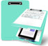 Clipboard with Storage - High Capacity Plastic Clipboard Nursing Storage Clipboard Foldable (9.5" x 13.5") (Lake Blue)...