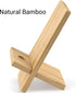 IFAMIO 2 Pack Bamboo Cell Phone Stand Wooden Phone Holder Tablet Desk Stand with Charging Hole Portable Phone Table Stand Desk Organizer Compatibl...