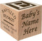 Glitzby Baptism - Christening - Dedication Keepsake - Personalized Baby Block Baptizm Gift Custom Engraved Wooden Baby Block for Boy & for Girl ke...