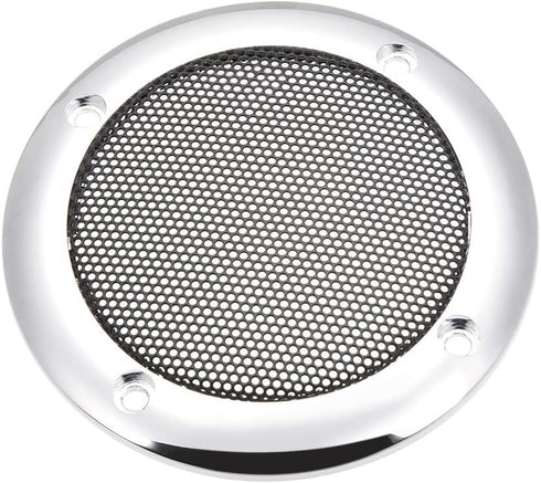 uxcell Speaker Grill Cover 107mm Diameter Mesh Decorative Circle Subwoofer Guard Protector, Diagonal Screw Hole Spacing 89mm Silver...