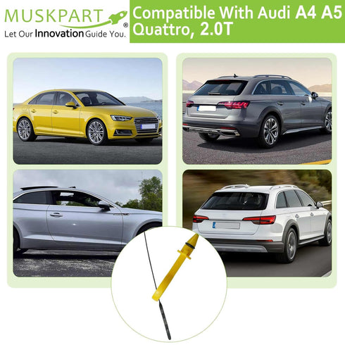 Engine Oil Dipstick 06H-115-611E for Audi A4 A5 Quattro with 2.0T Car Engine Oil Fluid Dipstick Replacement 06H 115 611 E...