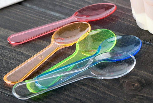 Oasis Supply, 8 oz. Mini Baseball Helmet Ice Cream/Snack Bowl - 12 count - Red - With 12 Mini Spoons...