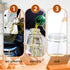 Oil Dispenser for Kitchen, 2 In 1 Oil Sprayer for Cooking, 16oz Olive Oil Dispenser Bottle, Glass Oil Sprayer And Dispenser for Cooking, Kitchen, ...