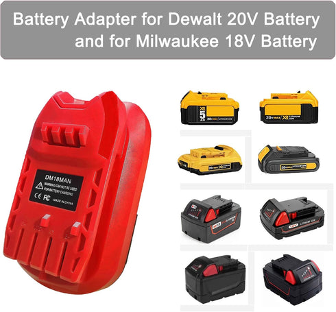 Adapter for Craftsman V20 Cordless Tools, for DeWalt 20V for Milwaukee M18 Lithium Battery Convert to for Craftsman New 20V Power Tool (Adapter On...