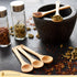 Golden Nature Bamboo Spoon Set (10 Pc), Small Kitchen Teaspoons, Tiny Wooden Spoons Perfect for Sugar, Spices, Seasoning, Coffee, Jam, Herbs, Hone...