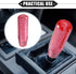 Gear Shift Knob Stick, 15cm Faux Crystal Transparent Bubble Gear Shifter Universal for Manual Transmission Vehicle Durable Acrylic Red with Adapte...