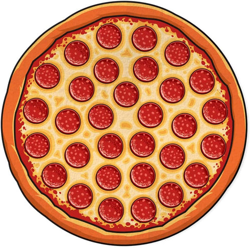 BigMouth Inc Giant Beach Blanket, Fun Summer Beach Towel, Large Size for Kids Teens & Adults, Quick Dry Microfiber Material - Pizza, 5 Feet Wide...