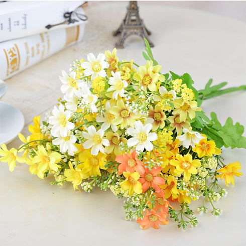 Artificial Daisy Flowers Assorted Colors Bunches of 8...