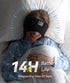 TOPOINT Sleep Mask with Headphones Bluetooth 5.2 Wireless, Sleep Headphone with Microphone Built-in HD Speakers Music, Eye Mask for Sleeping Trave...