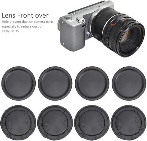 4Pcs Lens Rear Back Cover Body Front Cover Cap Set for Sony A Mount Lens Camera...