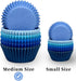 qiqee 300-Count Cupcake Liners Cupcake Cups Food Grade Solid Beautiful Blue Color Cupcake Papers Baking Cups Cupcake Wrappers (Standard Size)...