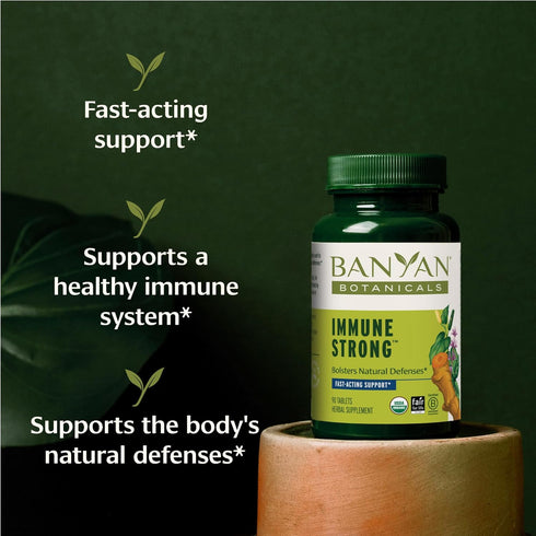 Banyan Botanicals Immune Strong – Organic Supplement with Turmeric & Tulsi – Ayurvedic Immune Formula That Supports The Body's Natural Defenses* –...