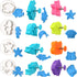 Patelai 12 Pieces Ocean Fish Cookie Cutters with Plunger Stamps Set 3D Under The Sea Creature Animal Cookie Cutter Pastry Fondant Pie Crust Baking...