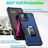 Case for T-Mobile Revvl 6 Pro 5G Case Revvl 6X Pro 5G Case with Screen Protector Kickstand Holder Built-in Magnetic Car Mount Shockproof Camera Pr...