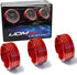 iJDMTOY Compatible with Subaru WRX, STI, Impreza, Forester, XV Crosstrek, 3pc Red Anodized Aluminum AC Climate Control Turner Cover Rings...