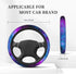 Purple Galaxy Steering Wheel Cover for Women Men, Universal 15 Inches Car Steering Wheel Protector Anti-Slip Sweat Absorption Car Accessories for ...