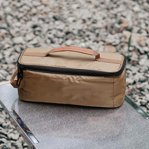 MiOYOOW Camp Utensil Organizer Bag, Portable Camping Cookware Storage Pouch Waterproof Grill Carry Bag with Hanging Loop for Camping Hiking Barbec...