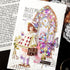 60Pcs Retro Glazed Window Flower Sticker Transparent Waterproof Stickers Holographic Glitter Stickers Vintage Scrapbook Stickers for DIY Diary Alb...