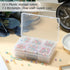 Blulu 12 Pieces Plastic Clear Storage Box Organizer with snap-tight closure latch Mini small Storage Containers Cases with Hinged Lid Hobby Modula...
