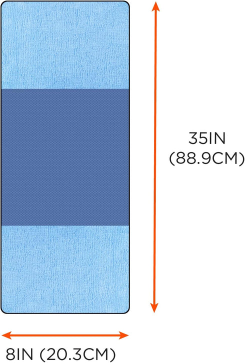 Ergodyne Chill Its 6604 Cooling Towel, Long Lasting Cooling Relief, Microfiber Cleaning Cloth Ends 35.00" x 8.00"...