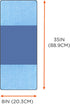 Ergodyne Chill Its 6604 Cooling Towel, Long Lasting Cooling Relief, Microfiber Cleaning Cloth Ends 35.00" x 8.00"...