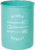 Now Designs Powder-Coated Steel Utensil Crock, Turquoise...