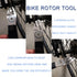 JONMON Bike Rotor Truing Fork, Bicycle Disc Alignment Wrench, 3 Slot Depths Adjustment Brake Disc Adjuster Flattening Correction Gap Regulator Rep...