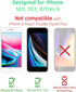 TALK WORKS Tempered Glass Screen Protector for iPhone SE3/SE2/8/7/6S/6 - Case Compatible, Anti-Glare, Smudge & Crack Proof, Ultra Thin (Pack of 3)...