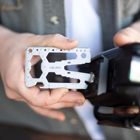 Lever Gear Toolcard Pro - 40 in 1 Credit Card Multitool. Slim, Minimalist Survival Card Wallet Tool Card. TSA Approved Multitool Card Pocket Tool....