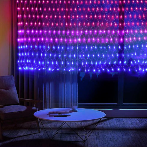Bisexual Flag Lights Outdoor, 6.6x3.3 FT Bisexual Pride Flag Pride Decorations Connectable, 330LED Waterproof Bi Flag for Wall with Lights, Pride ...