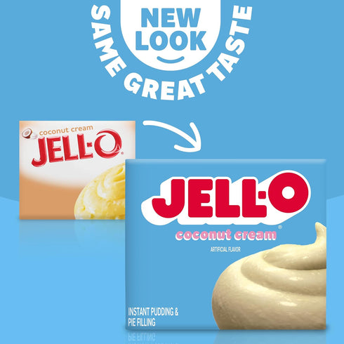 Jell-O Instant Coconut Cream Pudding & Pie Filling (3.4 oz Boxes, Pack of 6)...