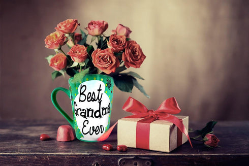 KINREX Best Grandma Ever Mug – Valentines Day Mothers Day Gifts Coffee Cup for Women, Mother, Grandmother, Parent, Gift for Christmas, Birthday, T...