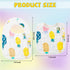 Zainpe 6Pcs Snap Muslin Cotton Bibs for Baby Lemon Flamingo Leaf Pineapple Bib with 6 Absorbent & Soft Layers Machine Washable Adjustable Burp Clo...