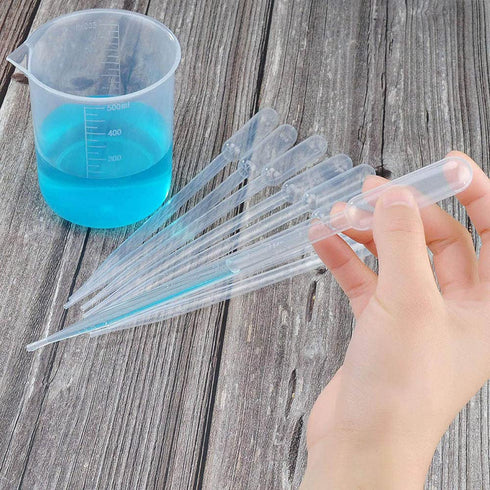 Yesallwas Plastic pippets Dropper 1ml 100Pcs, Large Pipette Dropper for Lab Measuring and distributing Liquid (1ml 100pcs)...