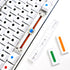 MOLGRIA Keycaps, GMK Dots White 129 Set for 60/65/80/100 percent Keyboard, Custom PBT Cherry Profile KeyCaps for Gateron Kailh Cherry MX 104/87/71...