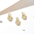 DanLingJewelry 10 pcs Cubic Zirconia Brass Charms Hand Charms Rhinestone Charms for Jewelry Making Choker Tiny Dangle...