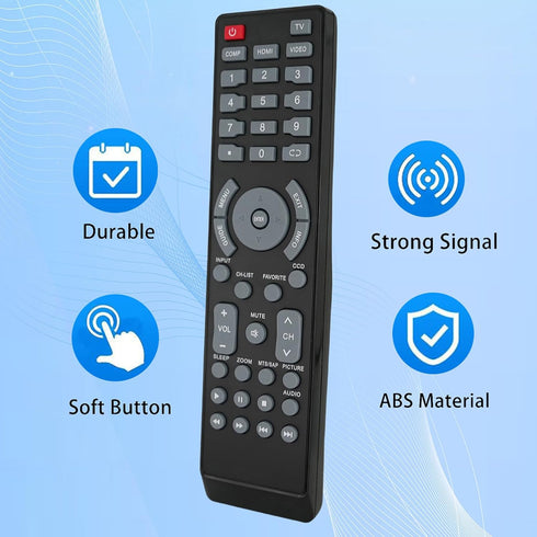 Replacement Remote Control fit for Insignia NS24E730A12B NS-F27C NS-L55X-10A NS-39L700A12 NS-L19Q-10A NS-24E340A13 NS-32E440A13 NS-40L240A13A LCD ...