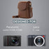 MegaGear Panasonic Lumix DC-ZS200, TZ200, Leica C-Lux Leather Camera Case with Strap - Dark Brown...