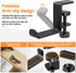 Headphone Hanger Holder Stand -Under Desk Headphone Hanger? Headset Hook Holder with Foldable?Space-Saving Aluminum Stand with Universal Fit for G...