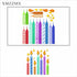 Birthday Party Candle Festival Metal Cutting Dies for Card Making, Paper Embossing Die Cuts Kit Templates, Storage Pockets Supplies, Photo Frame A...