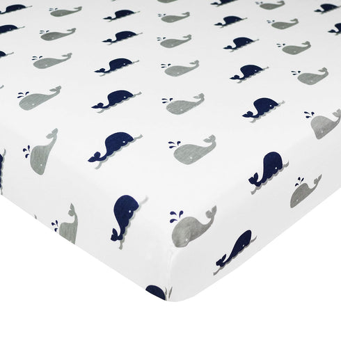 American Baby Company 100% Natural Cotton Fitted Pack and Play Sheet 39" x 27" - Soft & Breathable Pack N Play Sheet for Playpen, Playard & Mini C...
