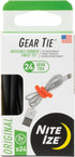 Nite Ize Original Gear Tie - 3-Inch Reusable Rubber Twist Tie - Reusable Gear Ties - Electric Cord Organizers - Twist Ties for Cords - Reusable Zi...
