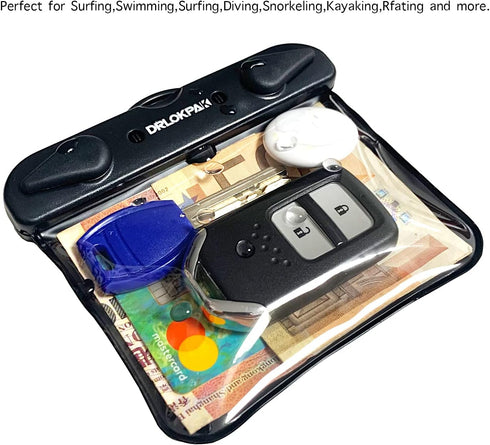 Submersible Waterproof Wallet Surf Dry Car Key FOB Case Bag 2Pack Waterproof Pouch Holder For Key Credit Door Ship Card Cash ID Driver Fishing Hun...